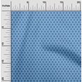 thumbnail image 2 of oneOone Polyester Spandex Medium Blue Fabric Quatrefoil Craft Projects Decor Fabric Printed By The Yard 56 Inch Wide, 2 of 4
