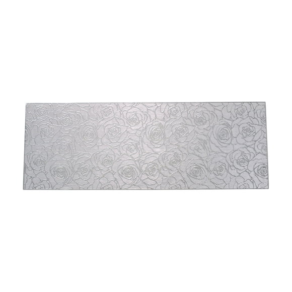 Holiday Table Runner Rose Pattern PVC Material 36.22 in x 12.99 in Washable Dining Table Decor