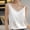 White, variant on Staron Summer Tops for Women Silk Satin Sleeveless Tops Dressy Summer Spaghetti Strap Blouses Solid V Neck Cami Tank Shirt Blue XXXL
