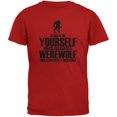 thumbnail image 1 of Halloween Always Be Yourself Werewolf Red Youth T-Shirt, 1 of 1