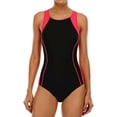 thumbnail image 1 of Women's One Piece Athletic Racerback Swimsuit Slimming Bathing Suit, 1 of 2