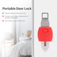 thumbnail image 1 of Portable Door Lock Travel Lock Safety Lock School Lockdown Lock for Travel Hotel Home Apartment Motel Room Security, 1 of 5