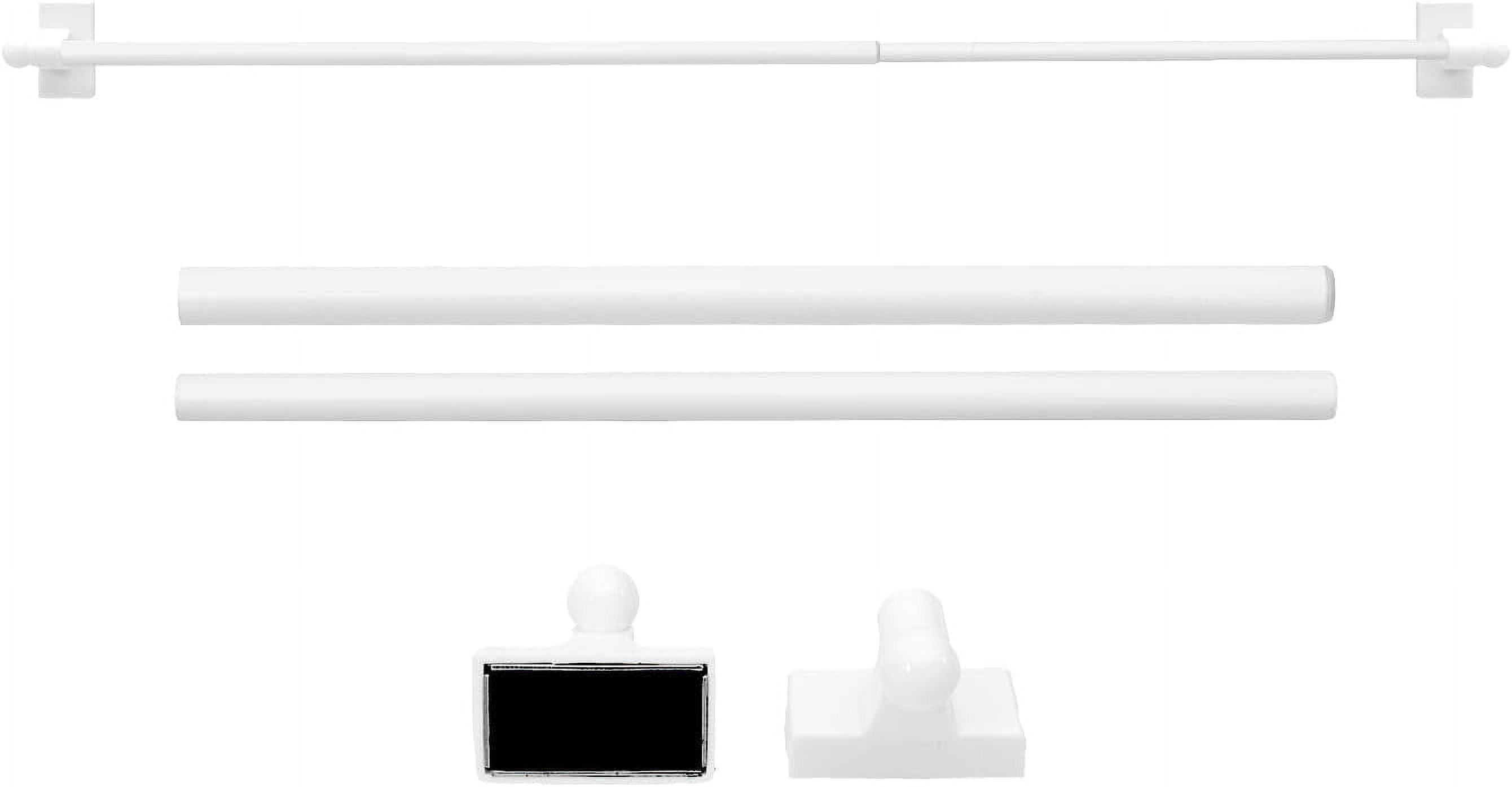 Adjustable Magnetic Curtain Rods for Mental Appliance Doors Windows to Champagne Window Rods Easy Installation Toilet Towel Bar MultiUseful (in Champagne )
