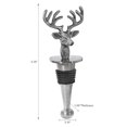 thumbnail image 2 of Christmas Wine Bottle Stopper Reindeer, 2 of 3