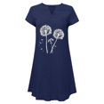 thumbnail image 4 of Ovzne Robes pour Femmes 2025 Robe de Plage Mode pour Femmes Ample Décontractée Col en V Manches Courtes Robes d'Été Robe de Printemps Manches Courtes Liquidation, 4 of 6