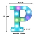 thumbnail image 3 of LiveSatisfy Clearance Colorful Light Up Letters, LED Letter Lights Marquee Letter Signs Battery Powered, Letter Lamp with Remote for Birthday Party Wedding Home Bar Christmas Decorations, 3 of 8