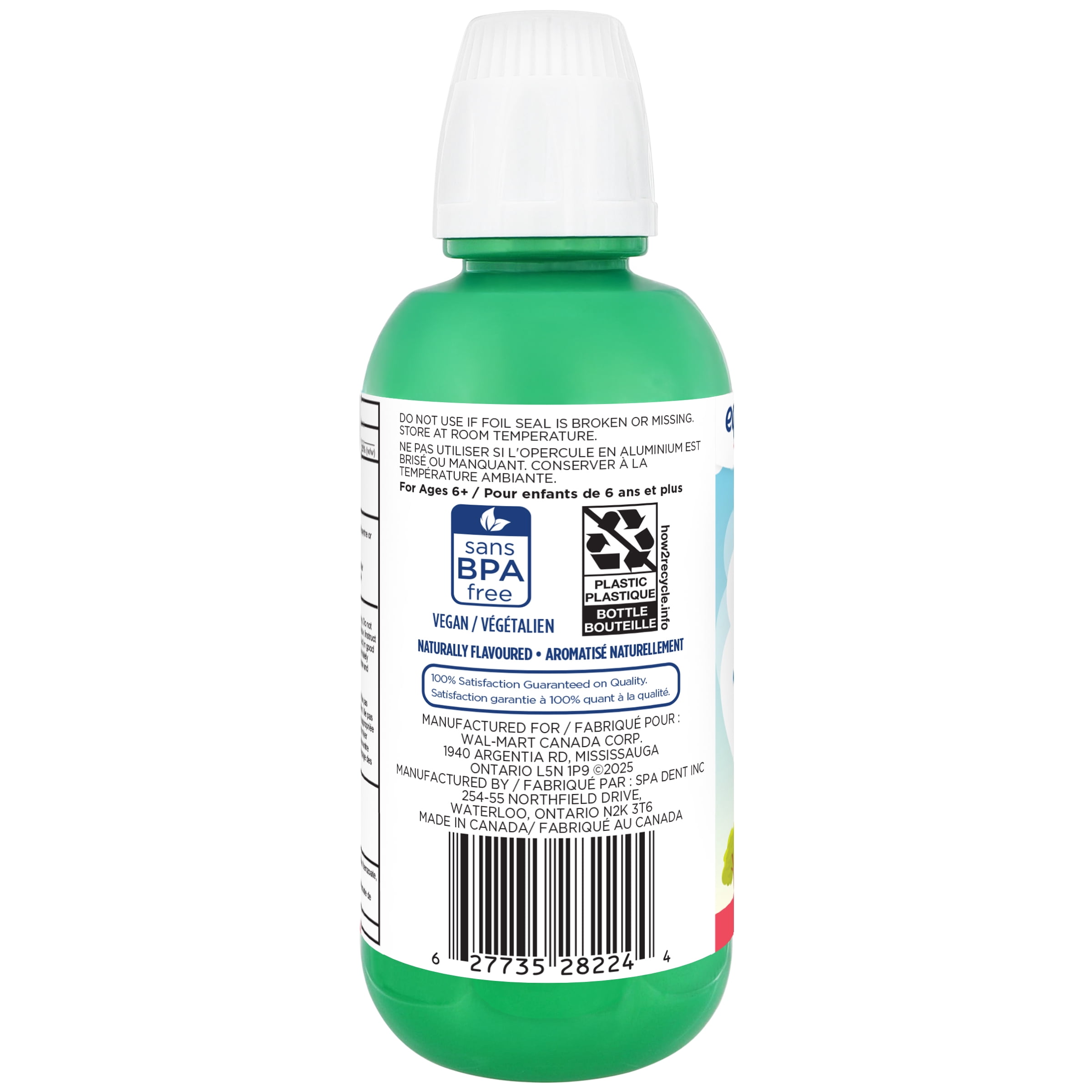 Equate Rince-Bouche pour Enfants au Melon d'Eau, Sans Alcool