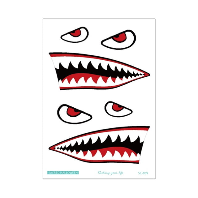 CAROOTU Halloween Stickers Waterproof Simulation Scratches Scars Bite Marks Simulation Fake Wound Tattoo