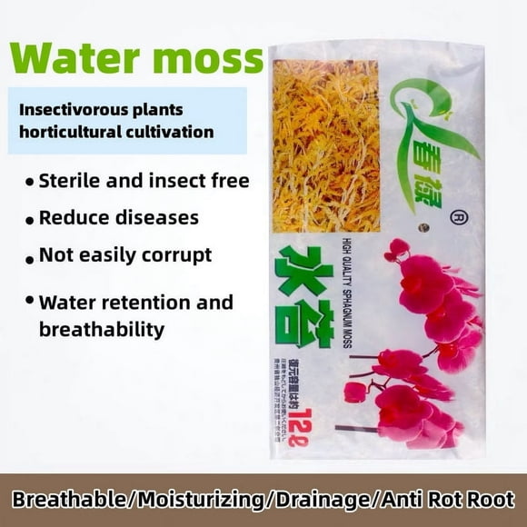Garden Sphagnum Moss | Moisturizing Peat Dry Moss | Nutrition Organic Fertilizer Soilless Culture Fertilizer Substrate Soil