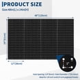 thumbnail image 2 of QinaQin Metal Pegboard Wall Storage Panel, Heavy-Duty Steel Tool Storage Panel, Suitable for Garages, Studios, Kitchens, Wall-Mounted Display Rack Set, 2 of 7