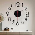 thumbnail image 2 of 3D Frameless Wall Clock, Silent Diy Wall Clock Number Wall Stickers Home Decor, 2 of 9