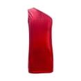 thumbnail image 4 of Wdgfv Robe à Paillettes pour Filles, Robe Moulante de Fête, Sans Manches, Robe de Danse Scintillante pour Anniversaire, Rouge, 7-8 Ans, 4 of 4