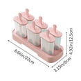 thumbnail image 3 of Kit de Moules à Glaces pour Crèmes Glacées Maison - Bac de Congélation en Plastique avec Système de Démoulage Facile, Grille à Glaçons, Rose, JKODE, 3 of 9