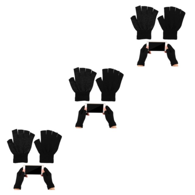 Thinsony Cotton Women Fingerless Mittens For Winter Soft And Comfortable Outdoor Activities Practical 3Set