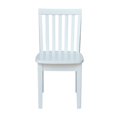 thumbnail image 3 of International Concepts Chaise pour Enfants Mission en Lin Blanc (Ensemble de 2), 3 of 6