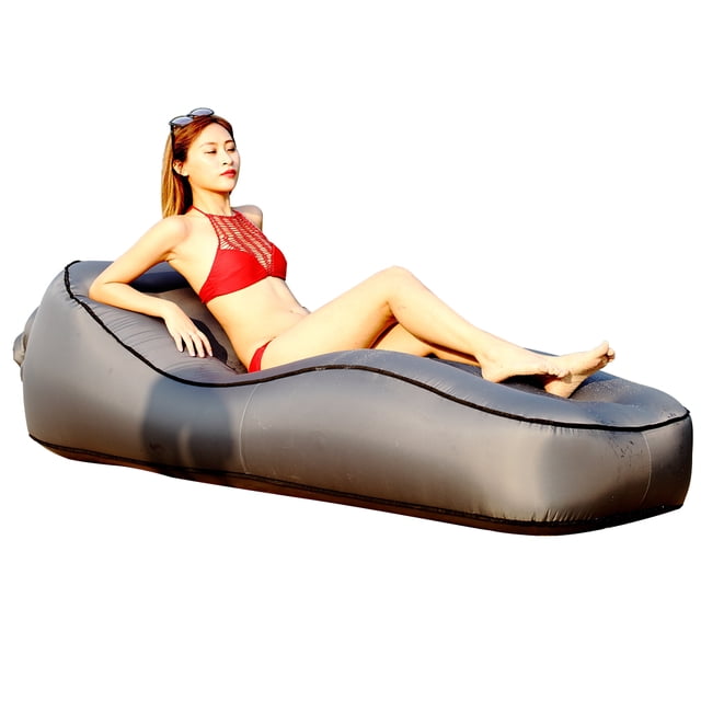 Bangcool Chaise Longue Gonflable Créative Portable Polyvalente Fauteuil Gonflable Canapé d'Air