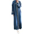 thumbnail image 1 of 2025 Robe Femme Couleur Unie à Manches Bouffantes Profondes en V Col Rond Robes Maxi pour Femmes Robe une Robe Femme Robe Chemise Robe d'Été Femme, 1 of 5