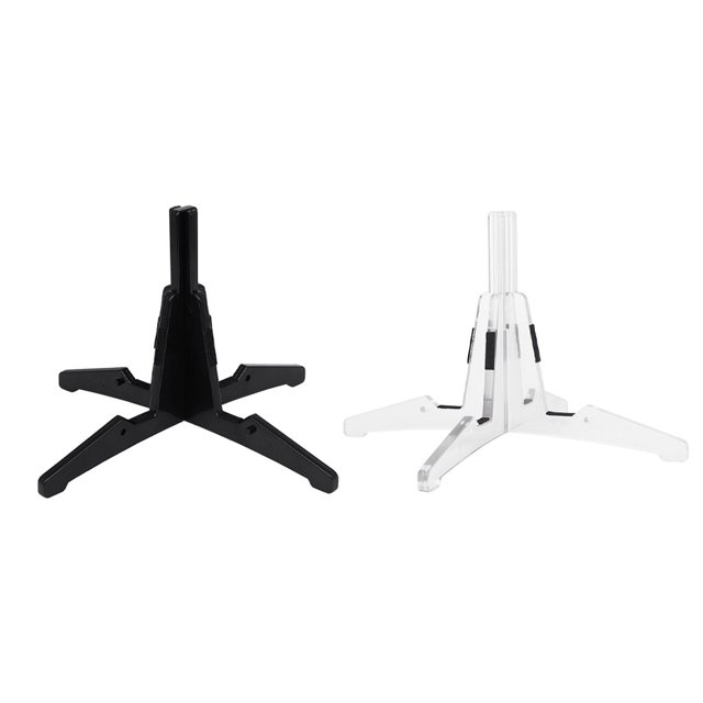 serony Folding Flute Wind Instrument Tripod Clarinet With Four Legs Stand with Four Legs Bracket Lighweight Musical Rack Parts Accessories Transparent