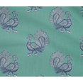 thumbnail image 4 of oneOone Cotton Flex Fabric Peacock Block Print Fabric By The Yard 40 Inch Wide, 4 of 4