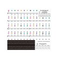 thumbnail image 1 of KAKOWELY Autocollants de piano 1 Ensemble Autocollant Clavier Orgue Électronique Autocollants de Balance Musicale Autocollants Clavier Transparents 9.84"X5.51"X0.04 Pouces, 1 of 4