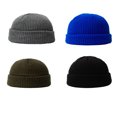 thumbnail image 3 of 4 Pcs Chapeaux Tricotés Mode Bonnet Court Hip Hop Broderie Rétro Bonnet Hip Hop pour Camping Extérieur Type 5, 3 of 9