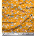 thumbnail image 1 of Soimoi Cotton Duck Fabric Artistic Floral Print Sewing Fabric Yard 56 Inch Wide, 1 of 5