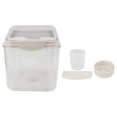 thumbnail image 2 of Rice Storage Container,Transparent Airtight Dampproof Rice Bucket Rice Storage Bins Kitchen Cereal Storage Containers Pet Food Bucket For Storage Dry Food Pet Food, 2 of 8