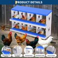 thumbnail image 4 of Chicken Nesting Box, 8 Compartment Metal Nesting Boxes for Chicken Coop, Roll Away Nest Box, Easy Egg Collection, Easy to Clean and Install, Chicken Laying Boxes, Blue, 4 of 7
