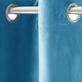 thumbnail image 2 of Innerwin Rideaux Protection UV Occultants Écoénergétiques de Luxe à Oeillets Couleur Unie Rideaux Fenêtre Bleu L:52"Xh:63 Pouces, 2 of 3