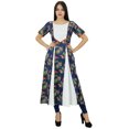 thumbnail image 1 of Bimba Robe Imprimée de Designer pour Femmes, Kurti Anarkali en Coton à Fleurs, Kurti Évasée, Vêtements Indiens Personnalisés, 1 of 8