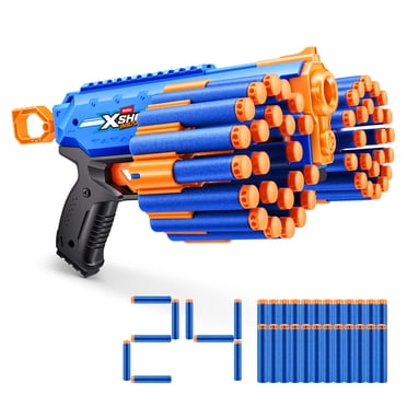 XSHOT Insanity Manic Blaster by ZURU Outdoor Blaster with 24 Air Pocket Darts for Ages 8+