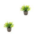 thumbnail image 3 of Decodeary Green Eco-friendly Artificial Money Tree In Pot Long-lasting Durability Realistic Appearance yellow babysbreath 2Set, 3 of 6
