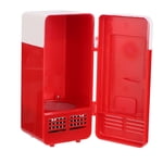 Heating And Cooling Dual-Use Small Refrigerator, Compact Refrigerator, Built-in LED Light Drink Cooler, For Office Car