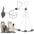 thumbnail image 4 of SLYNSHome Cat Toy Rope Mouse Play Supplies,Hanging Retractable Cat Catching Mouse Toy, Funny Door Hanging Bouncing Mouse Retractable Cat Interactive Toy, 4 of 9