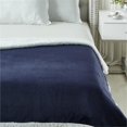 thumbnail image 4 of Cozy Tyme B173A-20NYT-UE 60 x 80 Po Pascal Flanelle Solide Réversible Jeter Couverture&44; Marine, 4 of 7