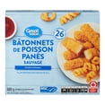 thumbnail image 2 of Great Value Breaded Fish Sticks, 680 g, 2 of 6