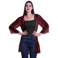 thumbnail image 1 of Moomaya Viscose Georgette Printed Short Shrug Long Sleeves Cardigans For Women, 1 of 5