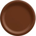 thumbnail image 1 of LoonWear Chocolate Brown Round Paper Plates - 8.5" (Pack Of 20) - Perfect For Parties, Celebrations & Picnics, 1 of 3