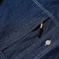 thumbnail image 4 of AherBiu Plus Size Mens Shirts Long Sleeve Button down Denim Shirt Regular Fitted Fall Winter Fashion Tees Tops, 4 of 8