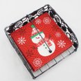 thumbnail image 2 of OUNONA 20Pack Snowman Paper Guest Towels Red Printed Design for Holiday Events, 2 of 5