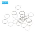 thumbnail image 3 of Unique Bargains Beading Hoop Earrings, 60Pcs Round Copper Hoop Earring for DIY Crafts Jewelry Making(14mm, Silver), 3 of 4