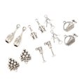 thumbnail image 1 of Vintage Style Pendants, Wine Bottle Grape Charm Pendants  Retro Design Multi Purpose  For Handicrafts, 1 of 8