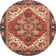 thumbnail image 1 of Ahgly Company Tapis d'Intérieur Ronds Abstraits Safran Rouge Persans, 8 Pieds Rond, 1 of 6