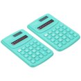thumbnail image 1 of Unique Bargains 8 Digit Pocket Size Mini Calculator Dual Power Handheld Calculator Navy Blue 2 Pack, 1 of 6