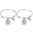 thumbnail image 1 of CIMAXIC 2 Pcs Bracelet Réglable Chaîne de Poignet Créative Bijoux de Poignet Décoratifs, 2.56"X2.56"X0.2", 1 of 5
