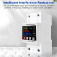 thumbnail image 4 of yeacher Disjoncteur Domestique Intelligent avec Tension, Courant et Affichage de Puissance Réglables - Sur/sous Tension, Surintension, Protection contre les Fuites - Écran Couleur 80A, Blanc, Non WiFi, 4 of 6