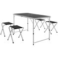 thumbnail image 1 of Outsunny Folding Picnic Table Camping Table and Chairs Use for Picnic Black, 1 of 10