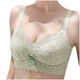 thumbnail image 1 of Timegard Wireless Bras for Women Lace Bowtie Full Coverage Adjustable Strap Comfortable Everyday Bras, 1 of 4