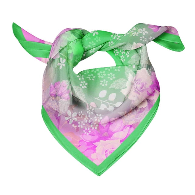 Bimba Cotton Voile Rectangular Printed Scarf Women Wrap Bandanas-40 x 80 Inches