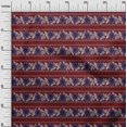 thumbnail image 2 of oneOone Polyester Lycra Fabric Leaves & Floral Block Printed Fabric 1 Yard 56 Inch Wide, 2 of 4